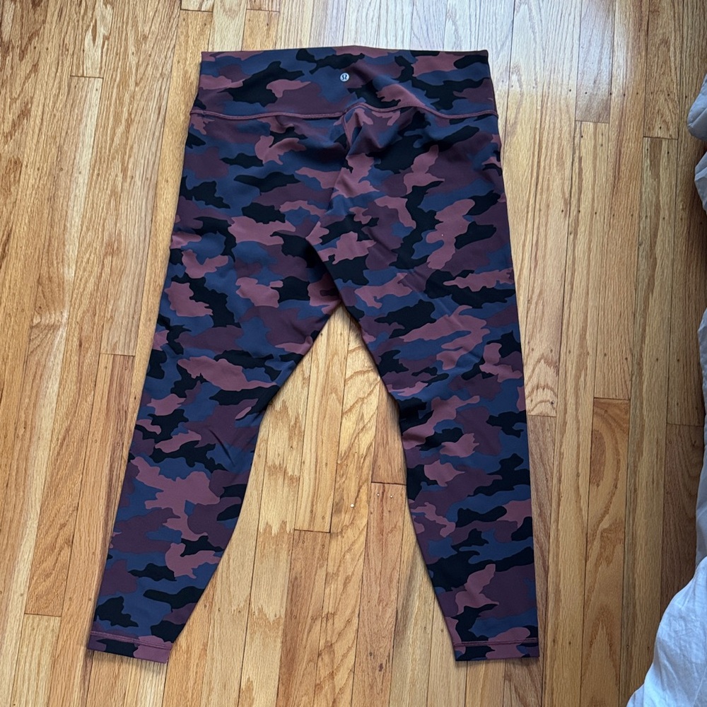 lululemon athletica Camouflage High-Rise Leggings in Black & Brown